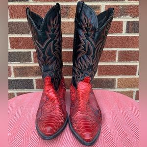Vintage Snakeskin Acme Western Boot 9 1/2